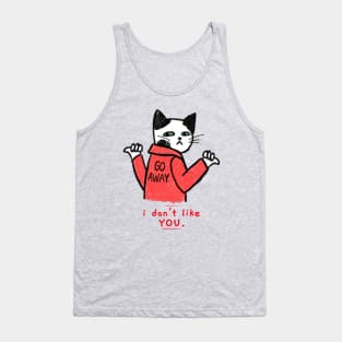 Go Away Cat Tank Top